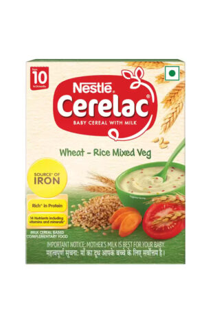 Nestle Cerelac Wheat-Rice Mixed Veg 10to 24 months
