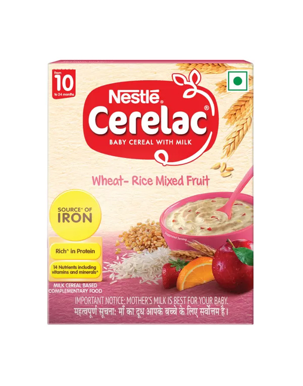 Nestle Cerelac Wheat-Rice Mixed Fruit 10to 24 months