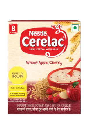 Nestle Cerelac Wheat Apple Cherry <br> 8 to 24 months